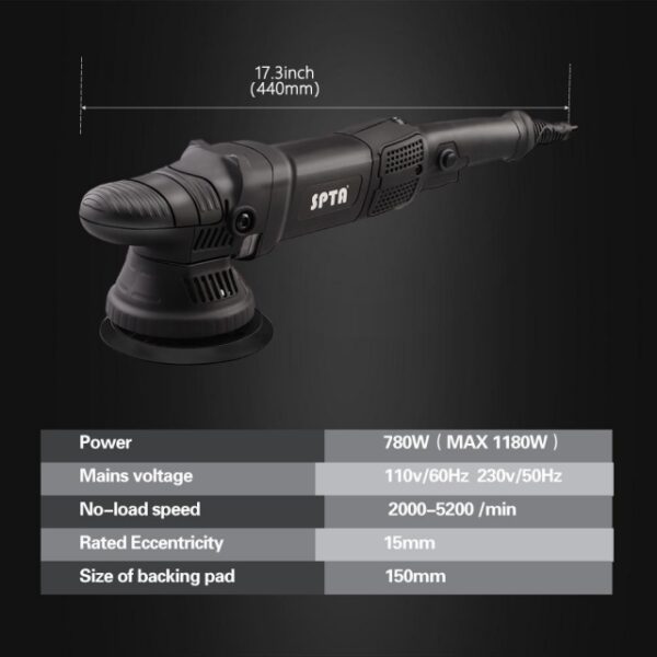 SPTA DA780 Dual Action Polisher